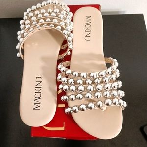Woman's studded sandals